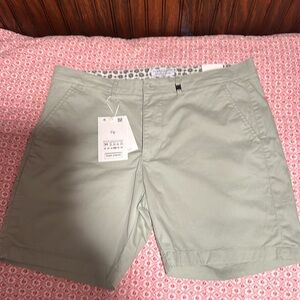 Denim and Flower moss green shorts